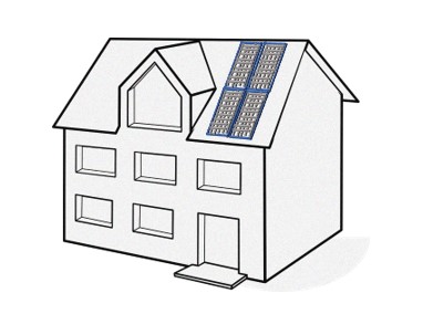 Die klassische Solaranlage auf dem Einfamilienhaus