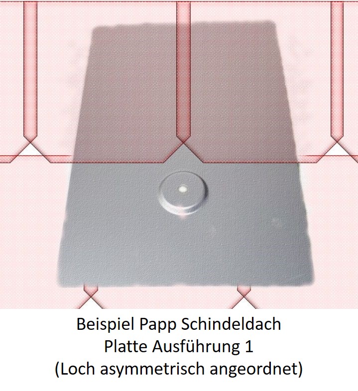 PV Alu Dichtblech (Loch azentrisch) Solar Montage Schindeldach  f. Stockschraube Befestig