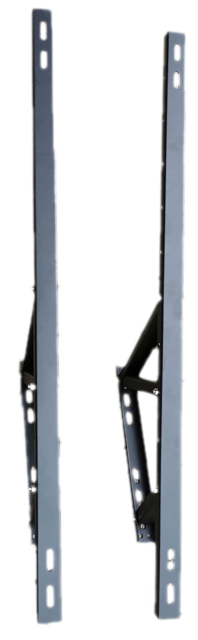 Wandhalterung 30° / Wandbefestigung Fassade Grau -  für 1 Solarmodul bis 115cm Breite