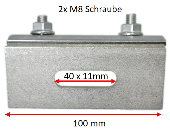 Dachfalzklemme Doppelschraube Edelstahl Stehfalz Befestigung Solar Blech