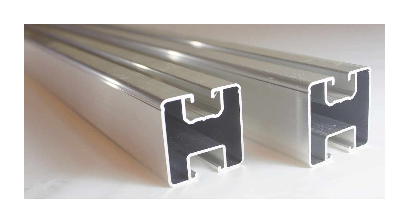 2x Solar Aluprofil Länge 130 & 197cm 40x40mm Für PV Dachhaken Stockschraube 2x Solar Aluprofil Länge 130 & 197cm 40x40mm Für PV Dachhaken Stockschraube